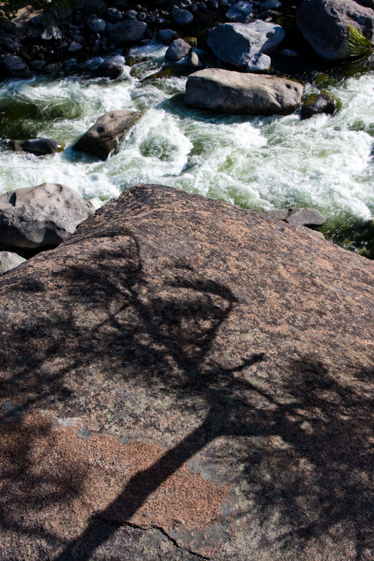 Shadow On Rock Above Icicle Creek